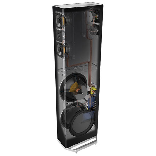 Haut-parleur colonne à 3 voies 300 watts BP-9060 de Definitive Technology - Unité - Noir piano