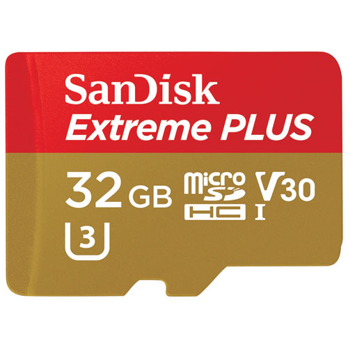 SanDisk Extreme PLUS 32GB 95MB/s microSDHC Memory Card