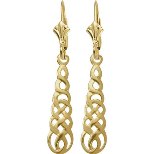Celtic 10 Karat Yellow Gold Earrings