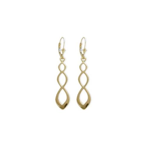 10 Karat Celtic Style Yellow Gold Earrings