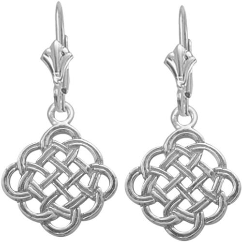 Celtic Genuine Sterling Silver Knot Earrings