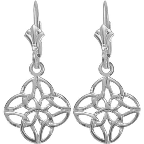 Celtic Knot Genuine Sterling Silver Earrings