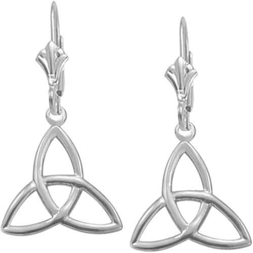 Genuine Sterling Silver Celtic Trinity Knot Earrings