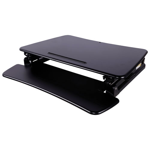 Contemporary Ergonomic Sit-Stand Desktop Workstation Stand - Black