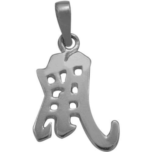 Elite Jewels 10 Karat White Gold Chinese RAT Zodiac Pendant