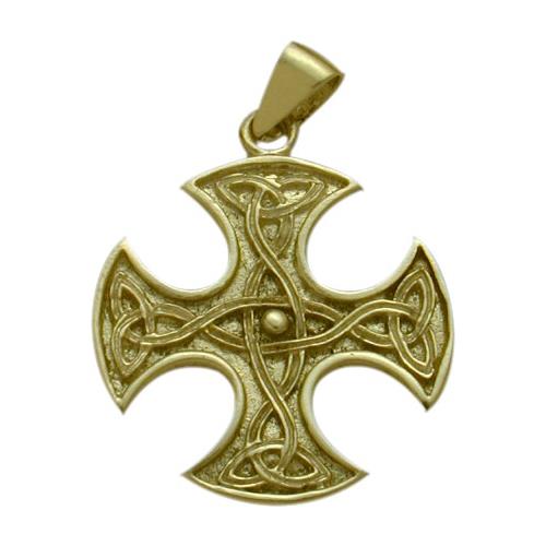 Elite Jewels Celtic Elite Jewels 10 Karat Gold 4 Way Trinity Knot Pendant with 18" chain