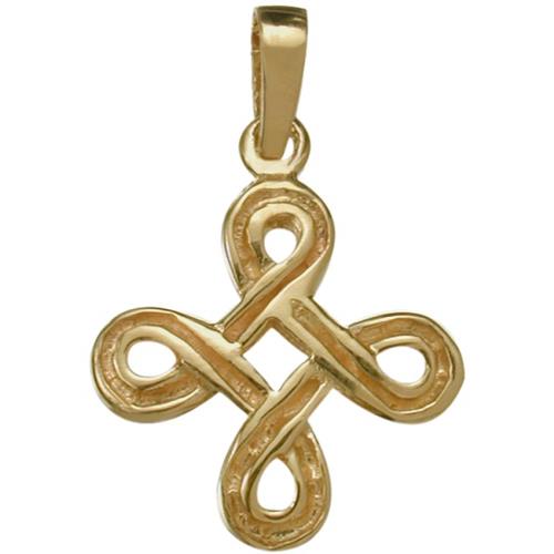 Traditional Elite Jewels 10 Karat Yellow Gold Celtic Knot Pendant with 18" chain