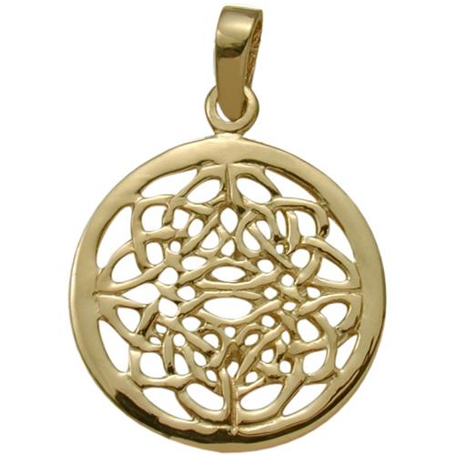 Fancy Elite Jewels 10 Karat Yellow Gold Celtic Knot Pendant with 18" chain
