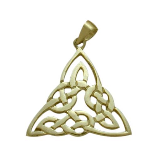 Elite Jewels 10 Karat Yellow Gold Celtic Traditional Knot Pendant with 18" chain