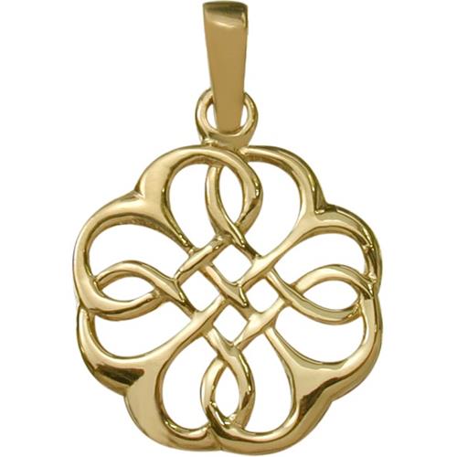 Elite Jewels 10 Karat Fancy Yellow Gold Celtic Knot Pendant with 18" chain