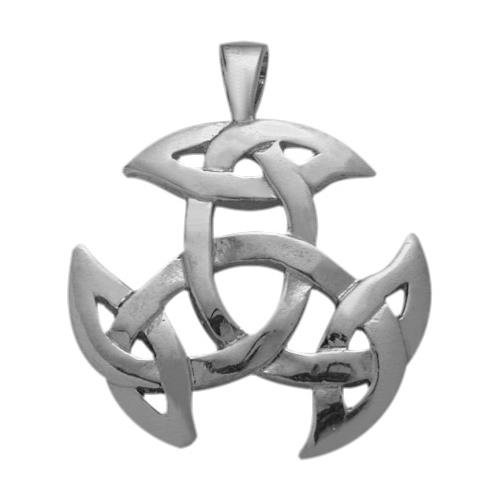 Elite Jewels Silver Celtic Galway Knot Pendant with 18" chain