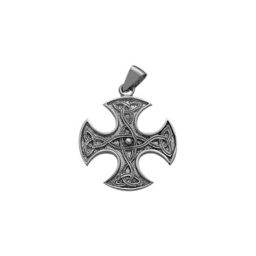Sterling Silver Celtic 4 -Way Trinity Knot Pendant with 18" chain