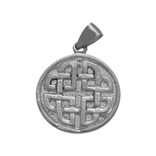ELITE JEWELS  Celtic Knot Pendant With 18" Chain In Silver