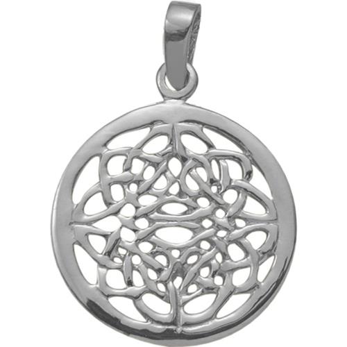 ELITE JEWELS  Celtic Knot Pendant With 18" Chain In Silver