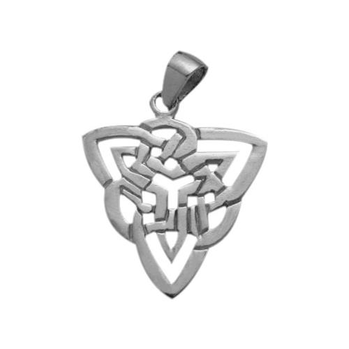 Fancy Elite Jewels Silver Celtic Knot Pendant with 18" chain