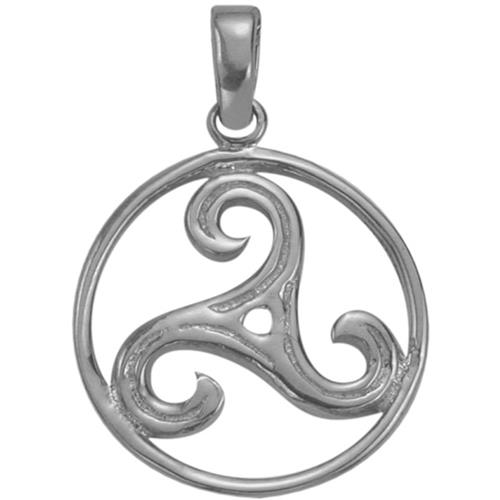 Elite Jewels Silver Celtic Triskele Pendant with 18" chain