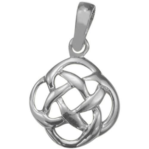 Sterling Silver Traditional Celtic Knot Pendant with 18" chain