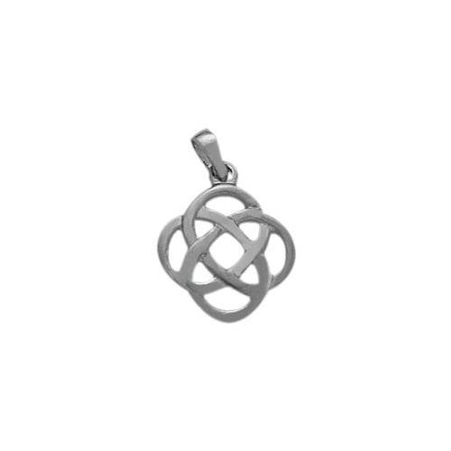 Fancy Celtic Sterling Silver Knot Pendant with 18" chain