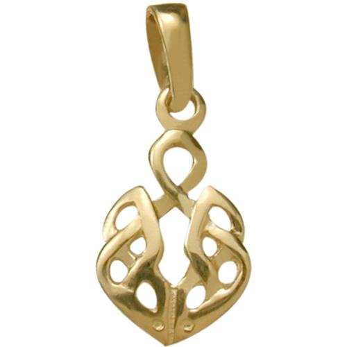 Elite Jewels 10 Karat Yellow Gold Celtic Pendant with 18" chain