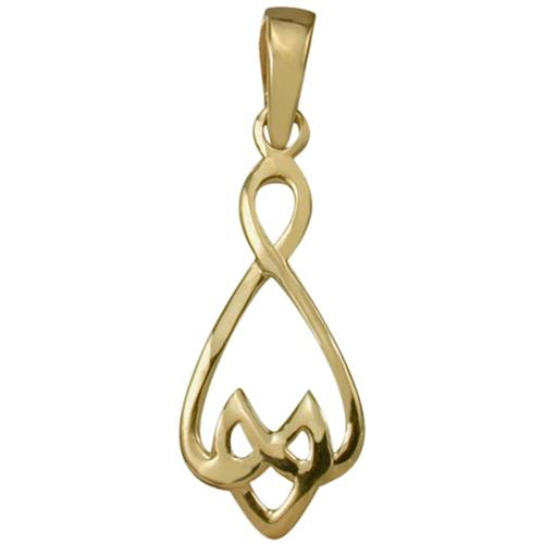 Traditional Elite Jewels 10 Karat Yellow Gold Celtic Pendant with 18" chain