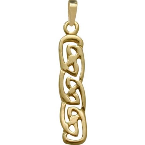 Celtic Style Elite Jewels 10 Karat Yellow Gold Pendant with 18" chain