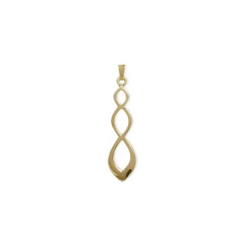 Elite Jewels 10 Karat Celtic Style Yellow Gold Pendant with 18" chain