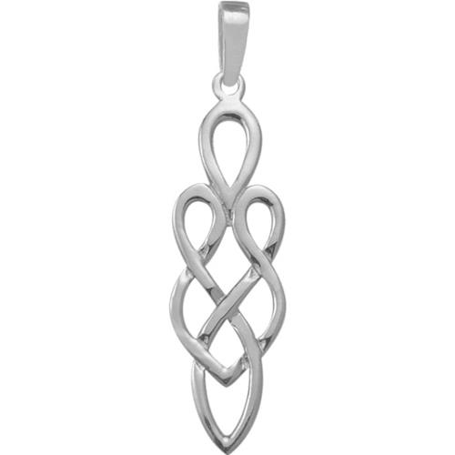 Elite Jewels Silver Celtic Style Pendant With 18 Inch Chain
