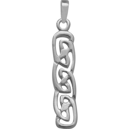 Celtic Style Elite Jewels Silver Pendant With 18 Inch Chain