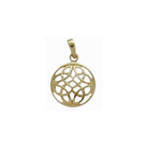 Celtic Knot Elite Jewels 10 Karat Yellow Gold Pendant with 18" chain