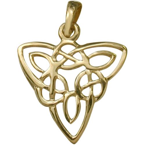 Elite Jewels 10 Karat Yellow Gold Celtic Style Knot Pendant with 18" chain