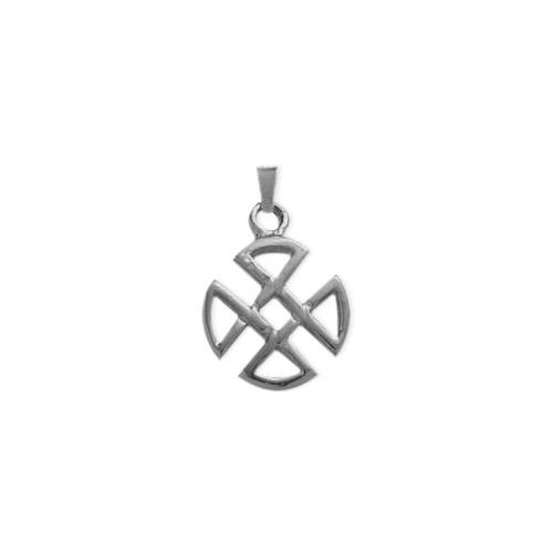 Elite Jewels Silver Four Trinity Celtic Pendant With 18 Inch Chain