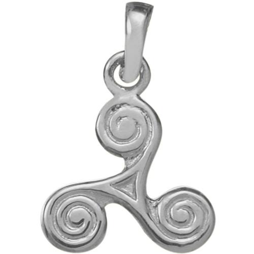 Elite Jewels Silver Triskele Celtic Pendant With 18 Inch Chain