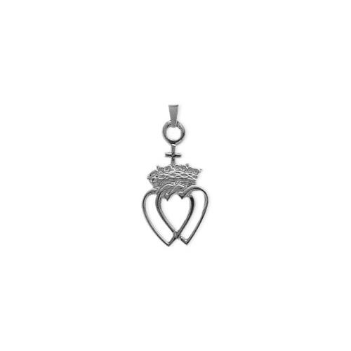 Elite Jewels Silver Celtic Crowned Heart Pendant With 18 Inch Chain