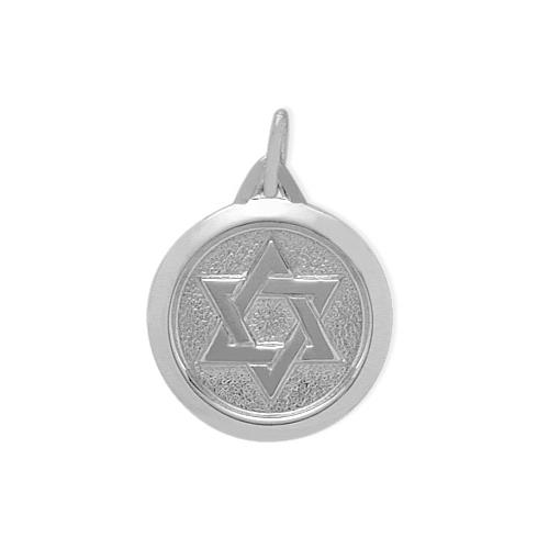 Sterling Silver Star of David Pendant with chain - 18