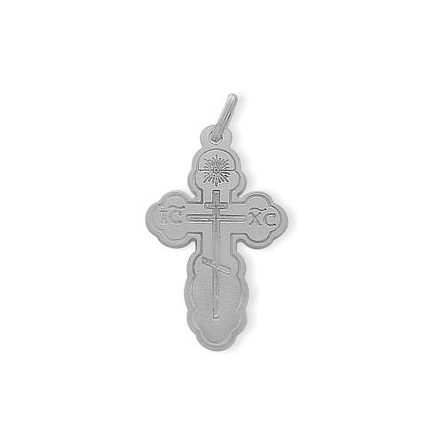 Sterling Silver Orthodox Religious Cross with Chain - 18