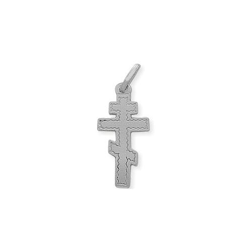 Sterling Silver Orthodox Religious Cross with Chain - 18