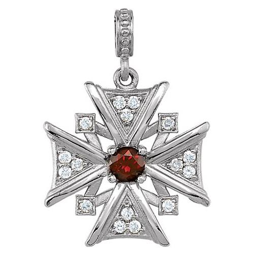 Elite Jewels Silver Vintage-Inspired Dangle Cross Pendant with 18 Inch chain