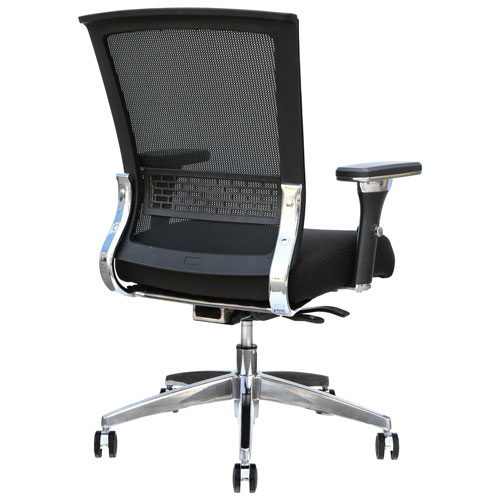 TygerClaw Ergonomic Mid-Back Fabric Task Chair - Black