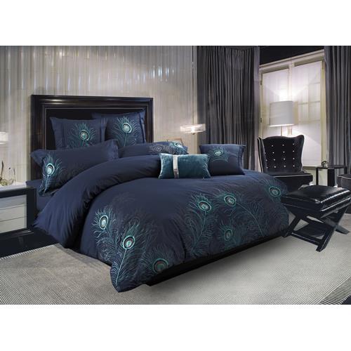 Peacock Feathers 7 Piece Duvet Cover Set Duvet Covers Sets