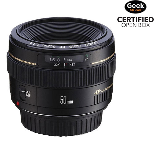 Canon EF 50mm f/1.4 USM Lens - Open Box