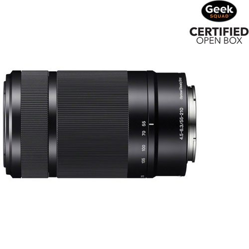 Sony E-Mount APS-C 55–210mm f/4.5-6.3 OSS 3.8x Telephoto Zoom Lens - Black - Open Box