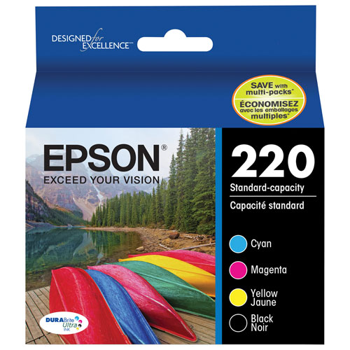 EPSON DURABrite Ultra T220 Colour Ink 4 Pack