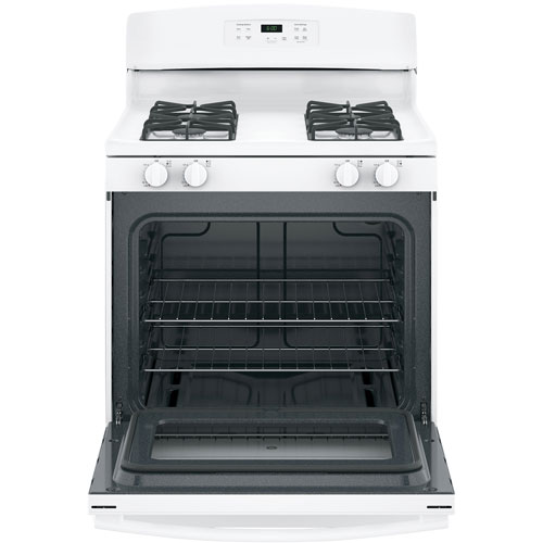 GE 30" 5.0 Cu. Ft. Freestanding Gas Range - White