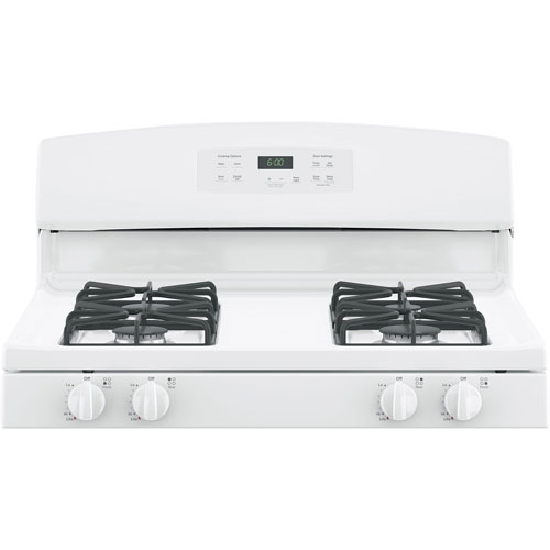 GE 30" 5.0 Cu. Ft. Freestanding Gas Range (JCGBS60DEKWW) - White
