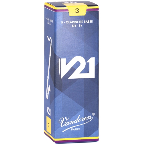 Vandoren V21 Clarinette Basse Anches - #3, 5 Boîte