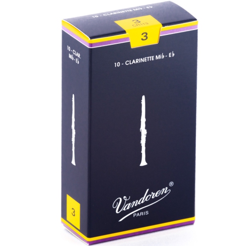 Vandoren Traditional Eb Clarinet Reeds - #3, 10 Box