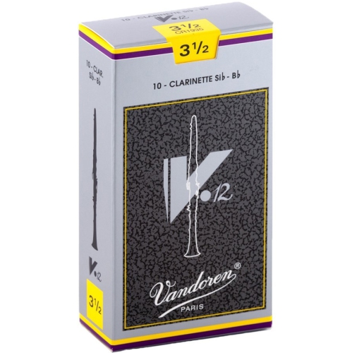 Vandoren V12 Bb Clarinet Reeds - #3.5, 10 Box