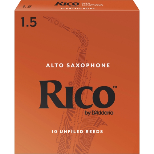 Rico Alto Saxophone Reeds - #1.5, 10 Box