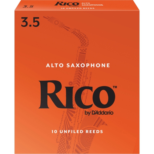 Rico Alto Saxophone Reeds - #3.5, 10 Box
