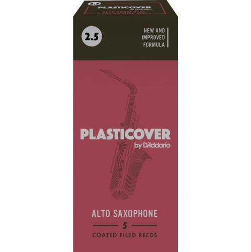 Plasticover Alto Saxophone Reeds - #2.5, 5 Box